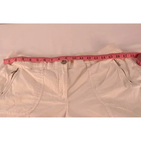 Chico's White Bermuda Shorts Mid-rise Waistband Casual Size 1 - Picture 10 of 12